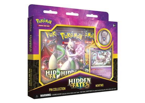 Pokémon - Sun & Moon - Hidden Fates - Mewtwo Pin Collection