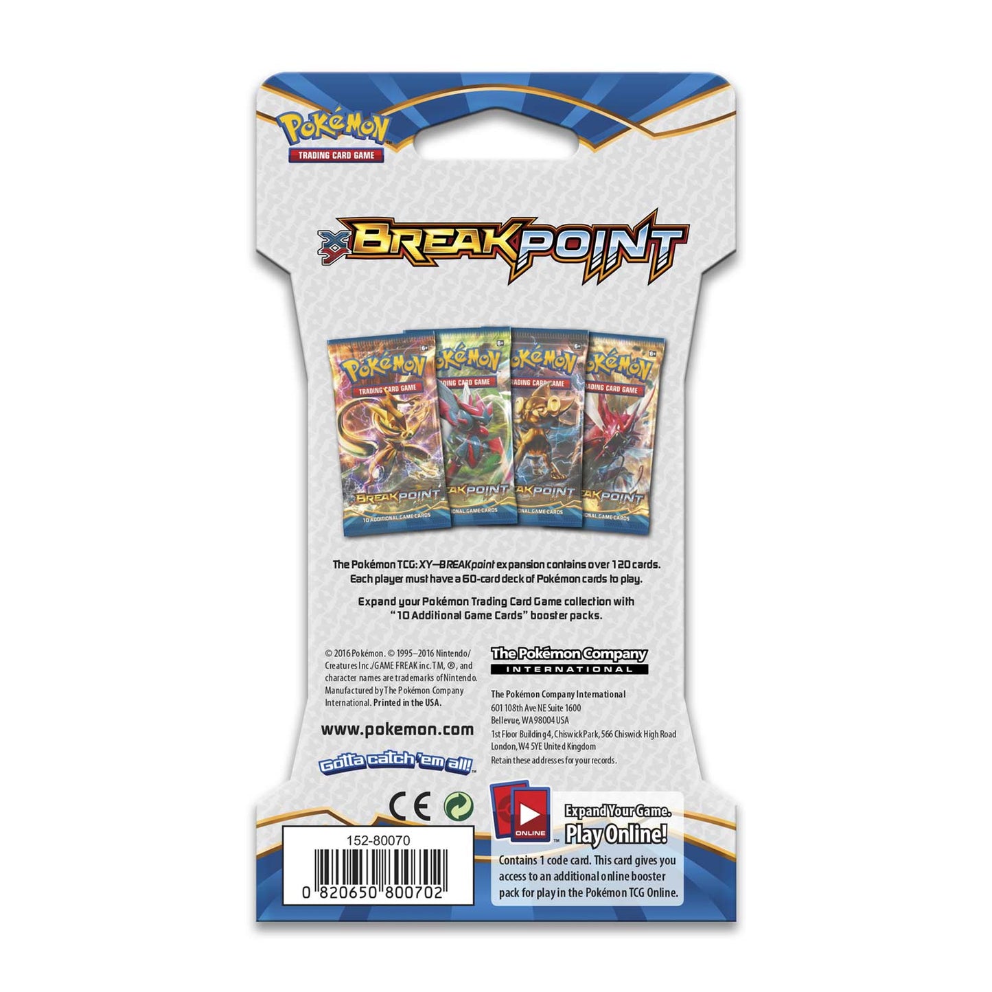 Pokémon TCG: Breakpoint Sleeved Booster (10 cards)