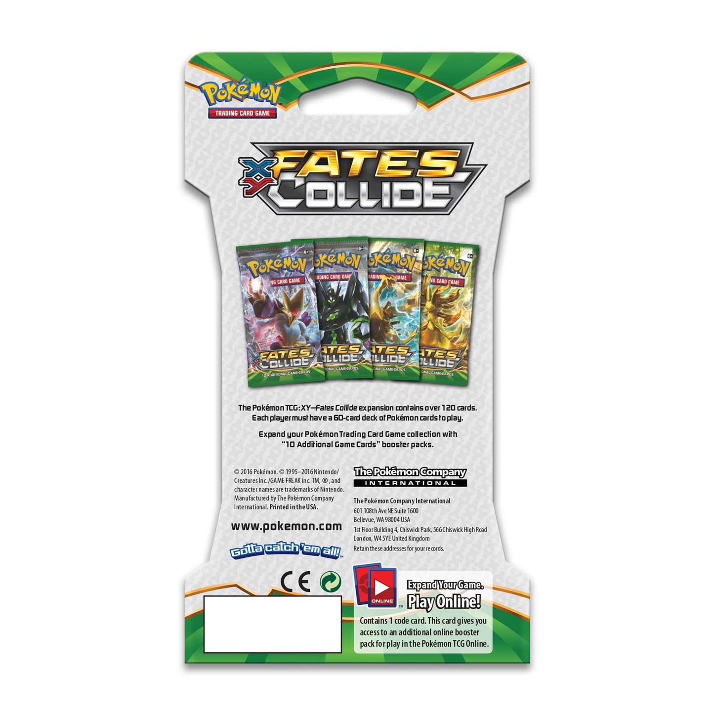 Pokémon TCG - XY - Fates Collide - Sleeved Booster Pack