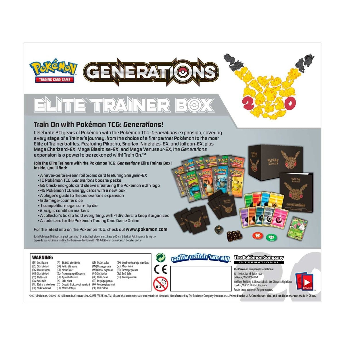 Pokémon TCG - XY - Generation - Elite Trainer Box