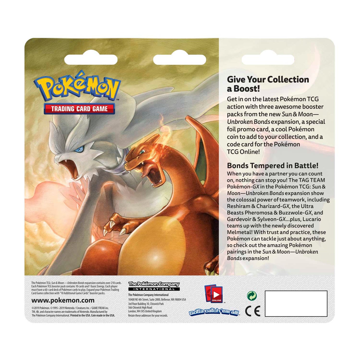 Pokémon TCG - Sun & Moon - Unbroken Bonds - 3 Packs Blister (Typhlosion)