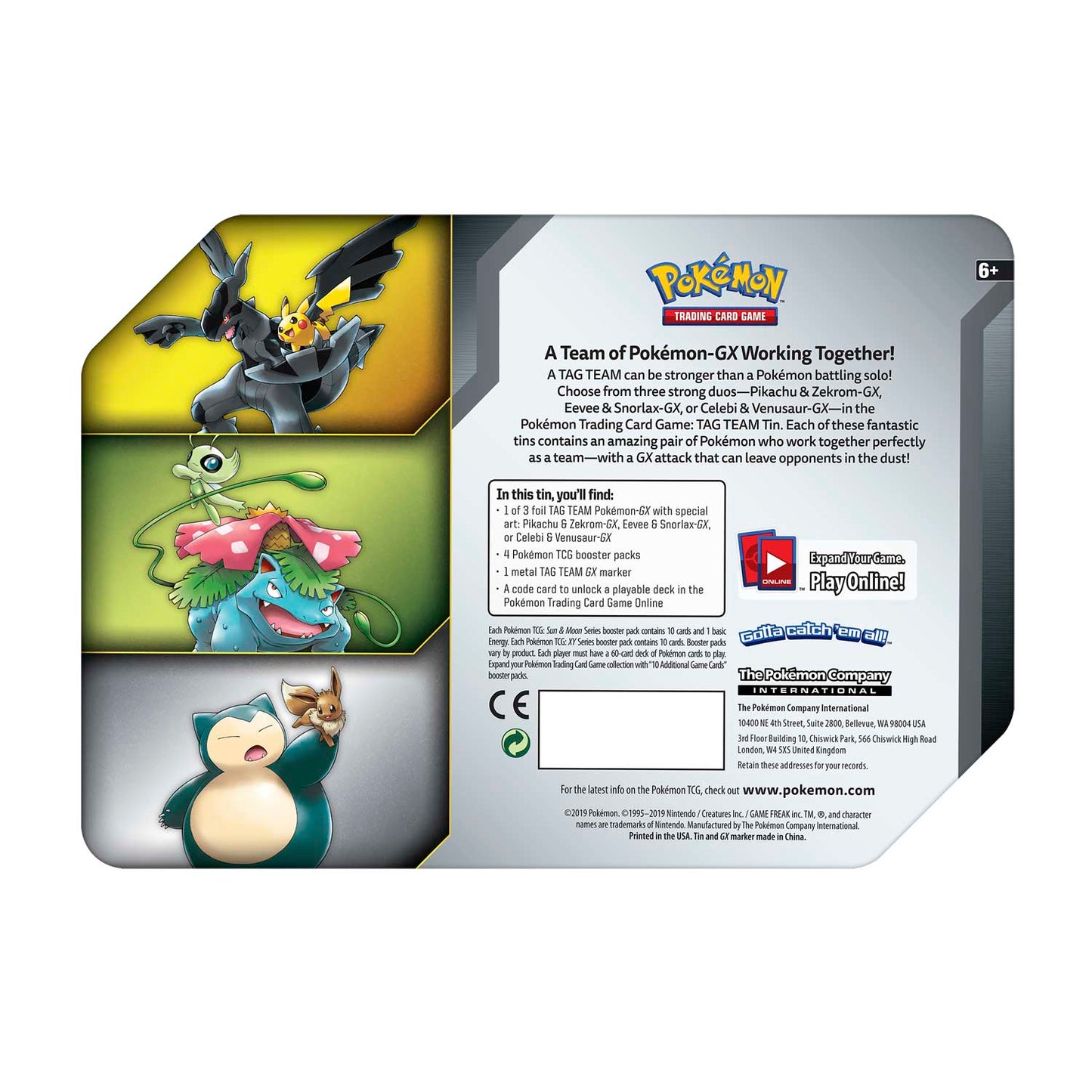 Pokémon - Sun & Moon - Power Partnership Tin (Celebi & Venusaur GX)