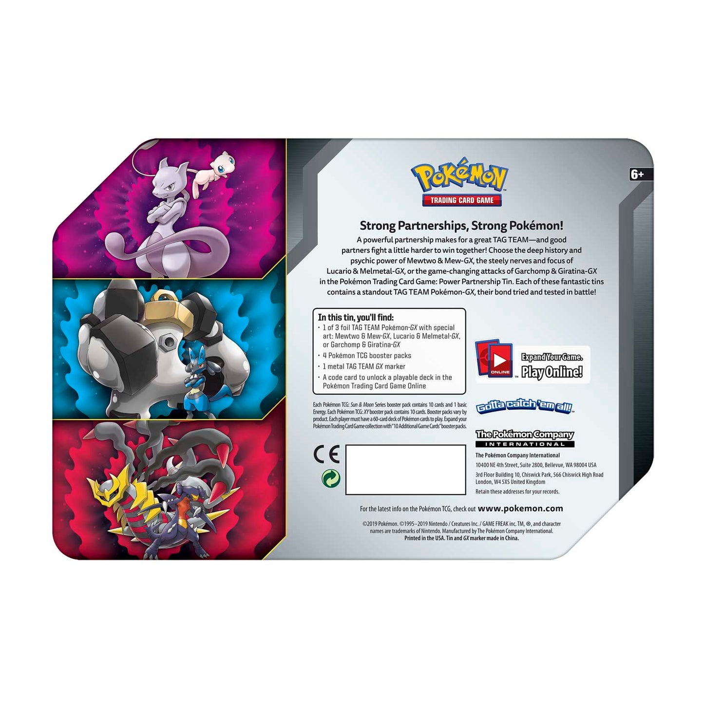 Pokémon TCG - Sun & Moon - Power Partnership Tin (Lucario & Melmetal GX)