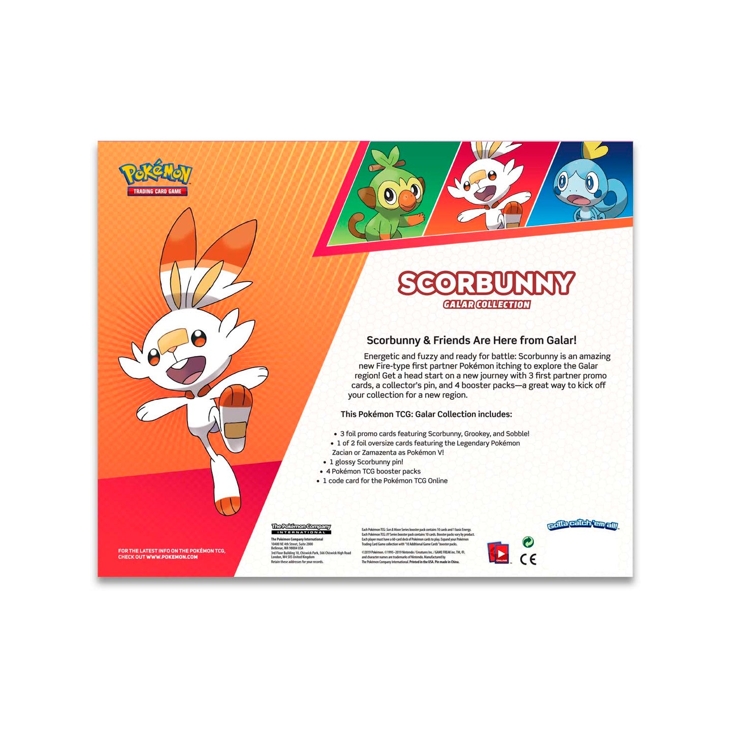 Pokémon TCG - Sword & Shield - Scorbunny Galar Collection