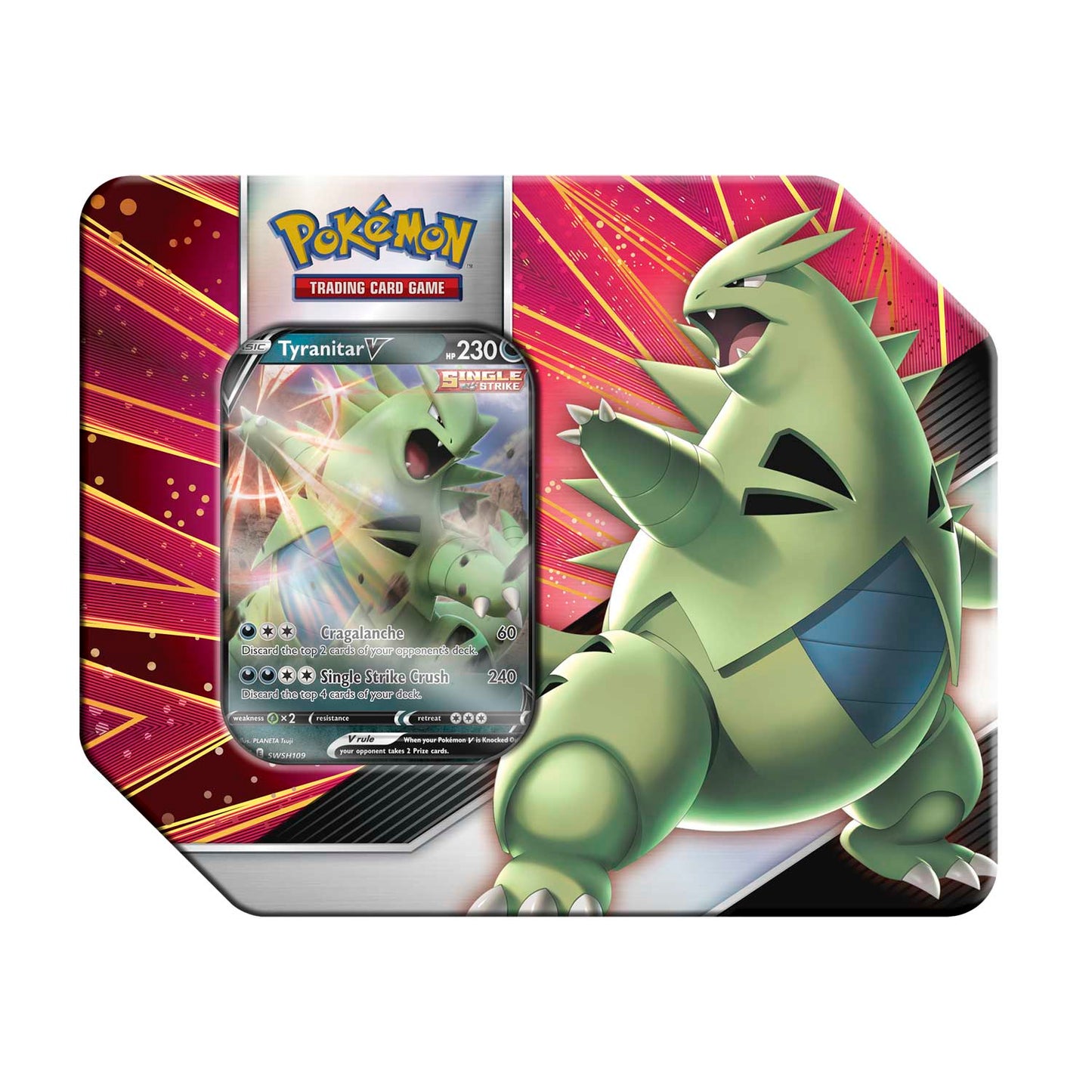 Pokémon - Sword & Shield - V Strikers Tin (Tyranitar V)
