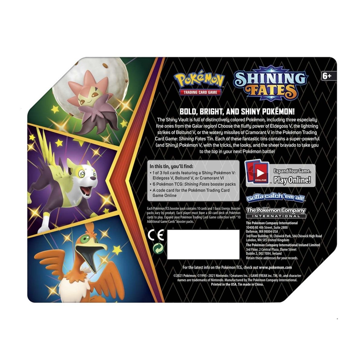 Pokémon TCG - Sword & Shield - Shining Fates Tin (Eldegoss V)