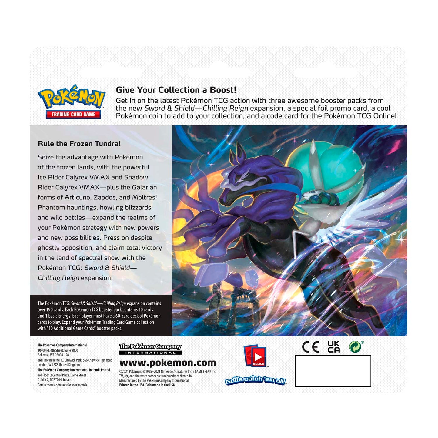 Pokémon TCG - Sword & Shield - Chilling Reign - 3 Packs Blister (Eevee)