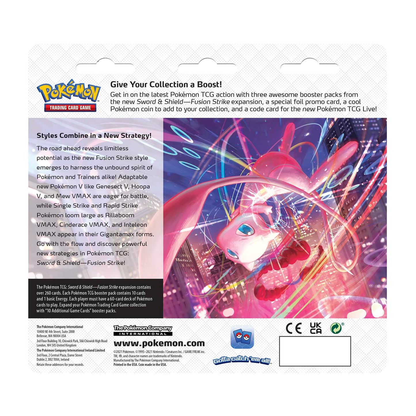 Pokémon TCG - Sword & Shield - Fusion Strike - 3 Packs Blister (Eevee)