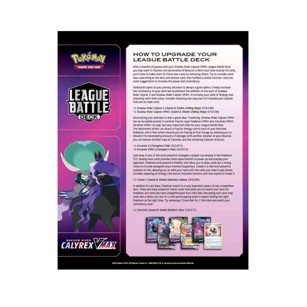 Pokémon TCG - Sword & Shield - League Battle Deck (Shadow Rider Calyrex VMAX)