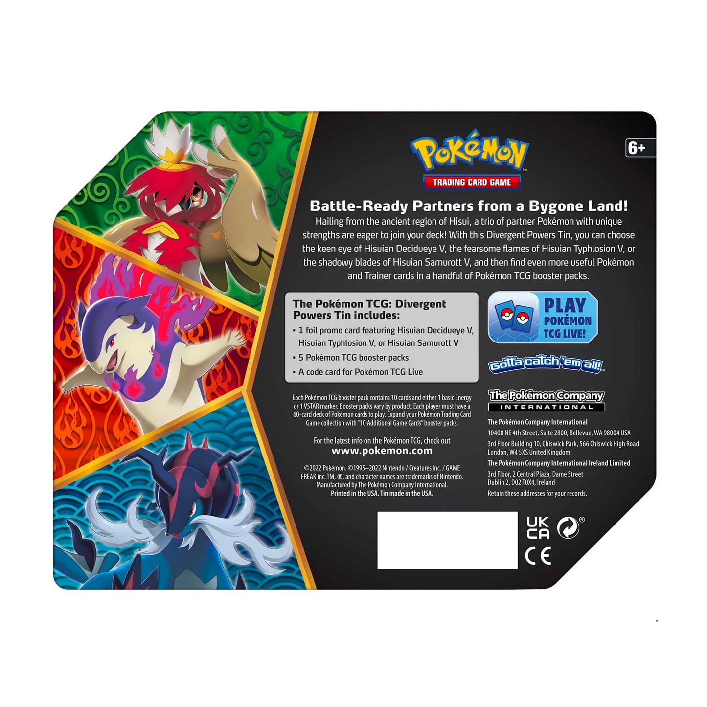 Pokémon TCG - Sword & Shield - Divergent Powers Tins (Decidueye V)