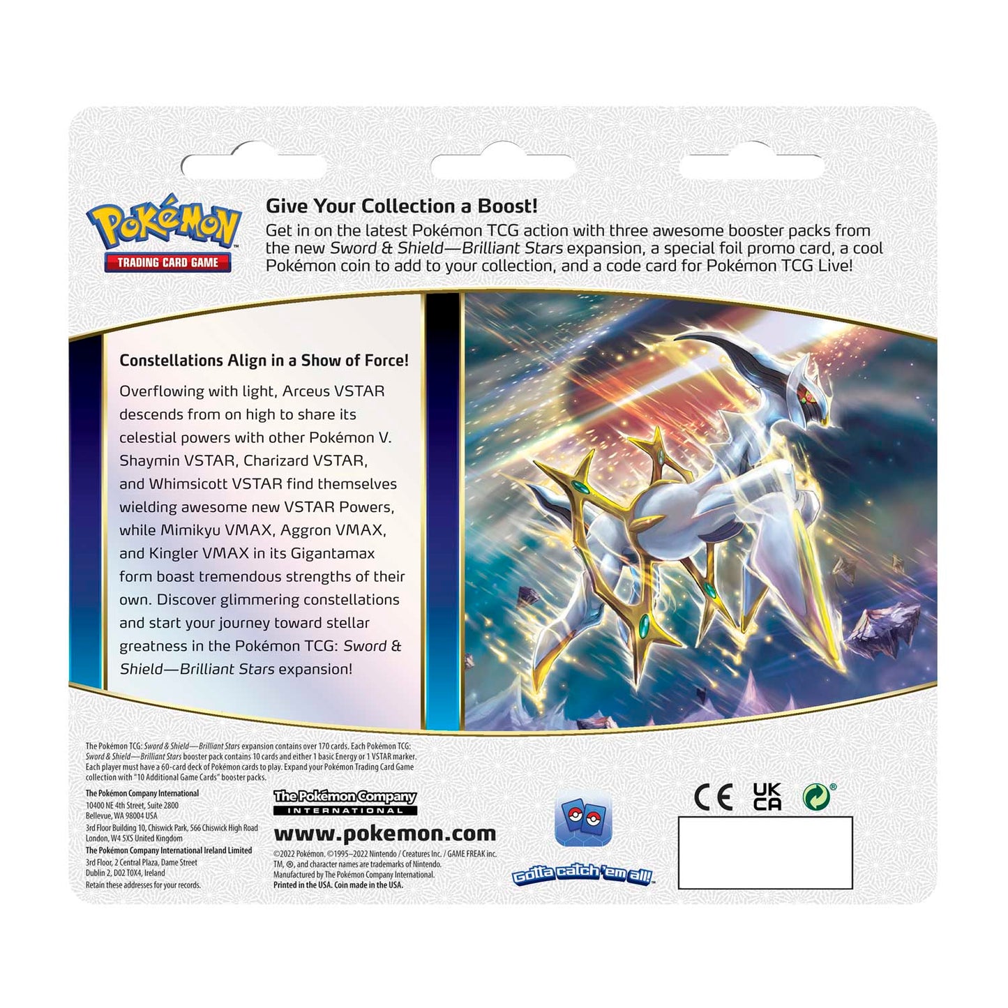 Pokémon TCG - Sword & Shield - Brilliant Stars - 3 Packs Blister (Leafeon)