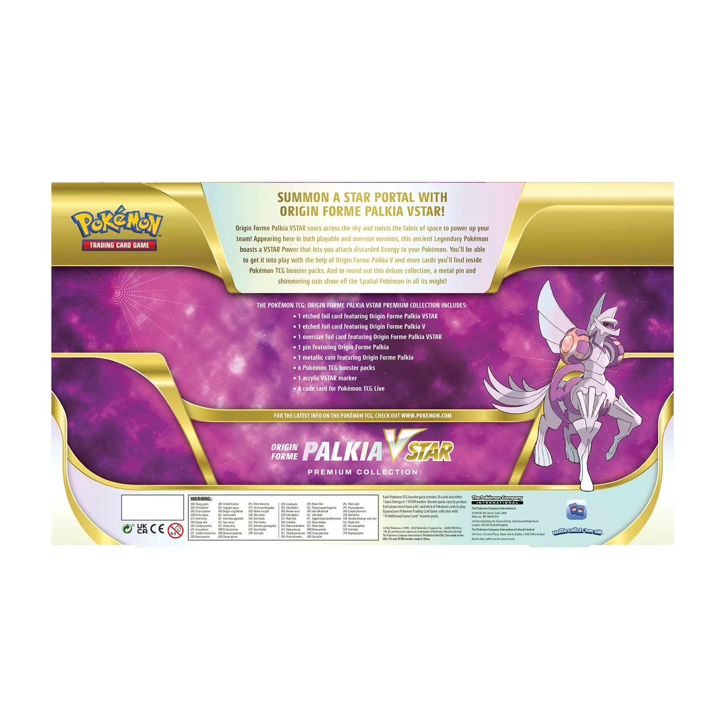 Pokémon TCG - Sword & Shield - Origin Forme Palkia Vstar Premium Collection