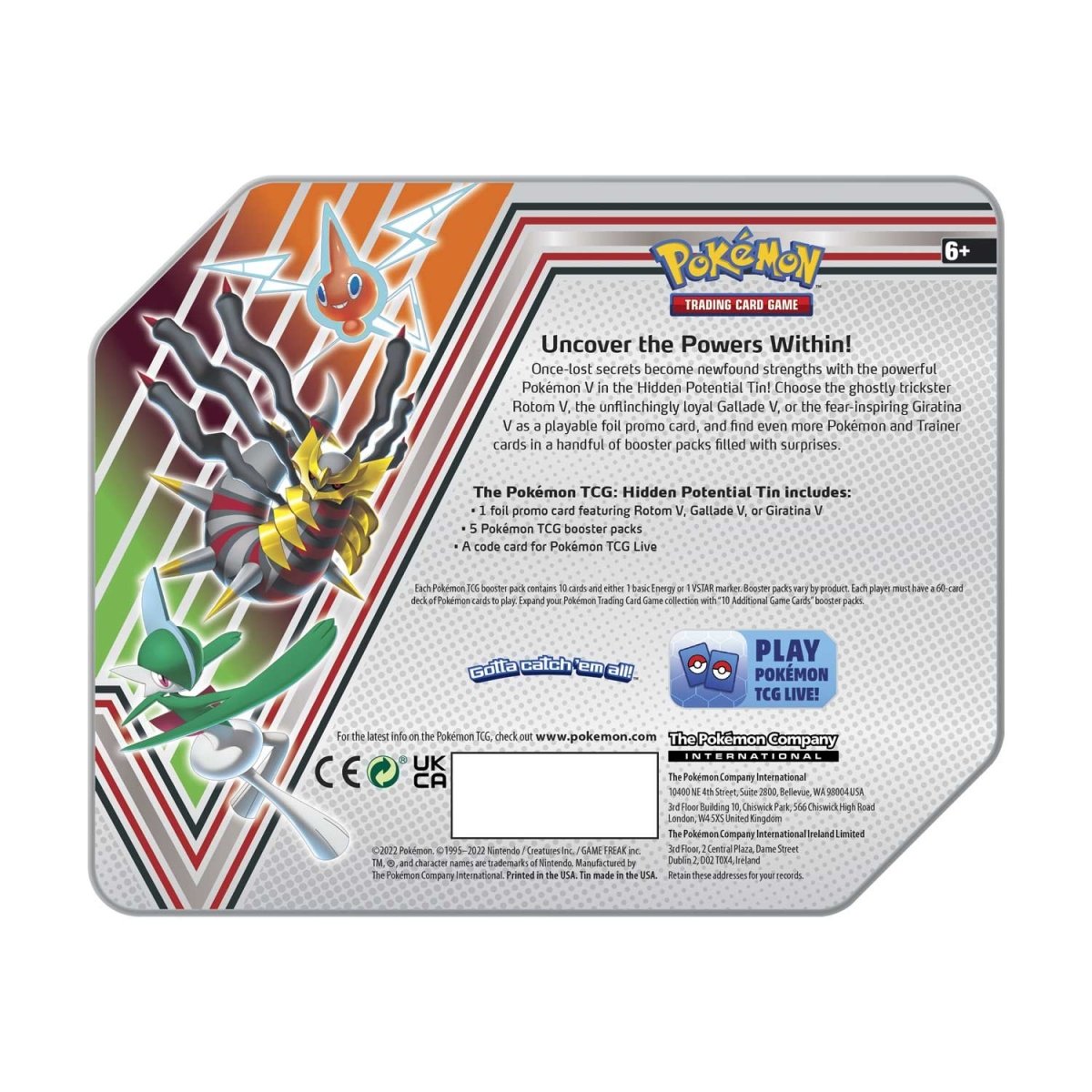 Pokémon TCG - Sword & Shield - Hidden Potential Tin (Giratina V)