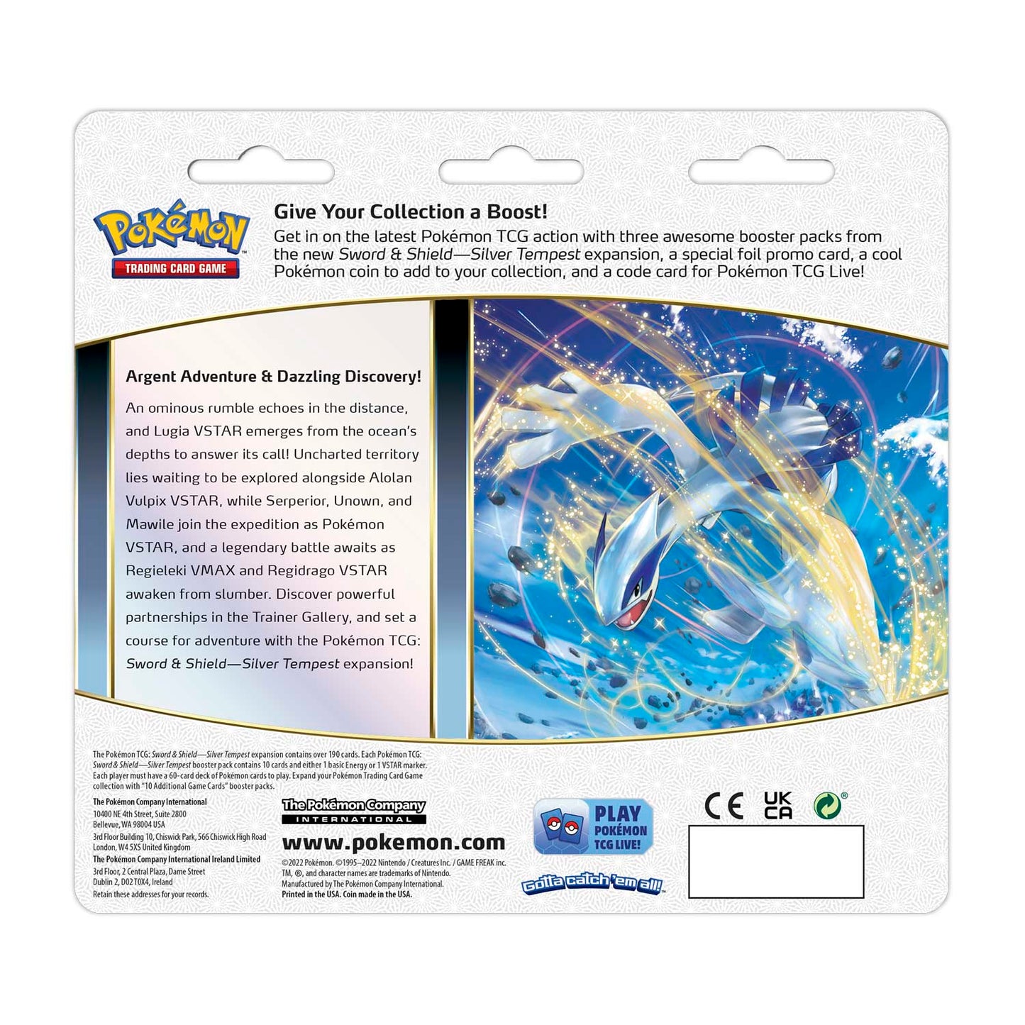 Pokémon TCG - Sword & Shield - Silver Tempest - 3 Packs Blister (Togetic)