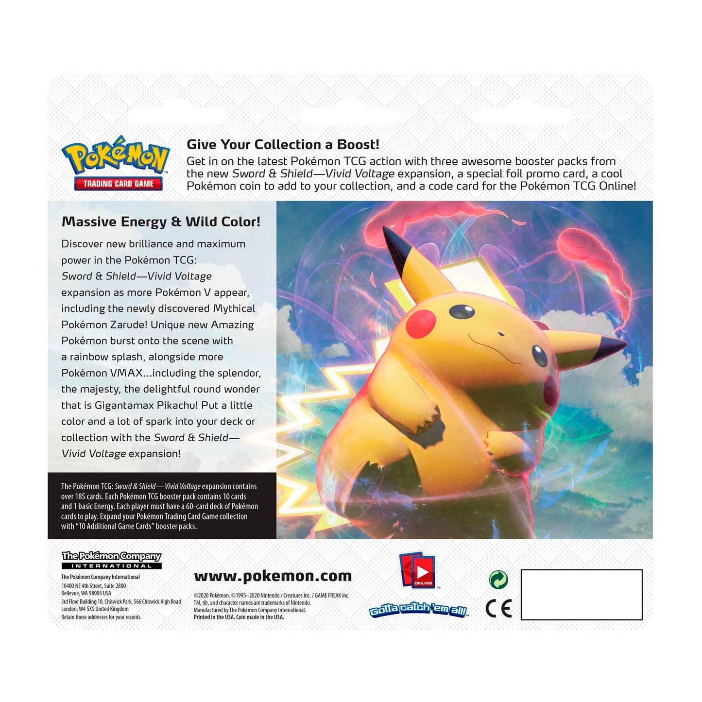 Pokémon TCG - Sword & Shield - Vivid Voltage - 3 Packs Blister (Sobble)