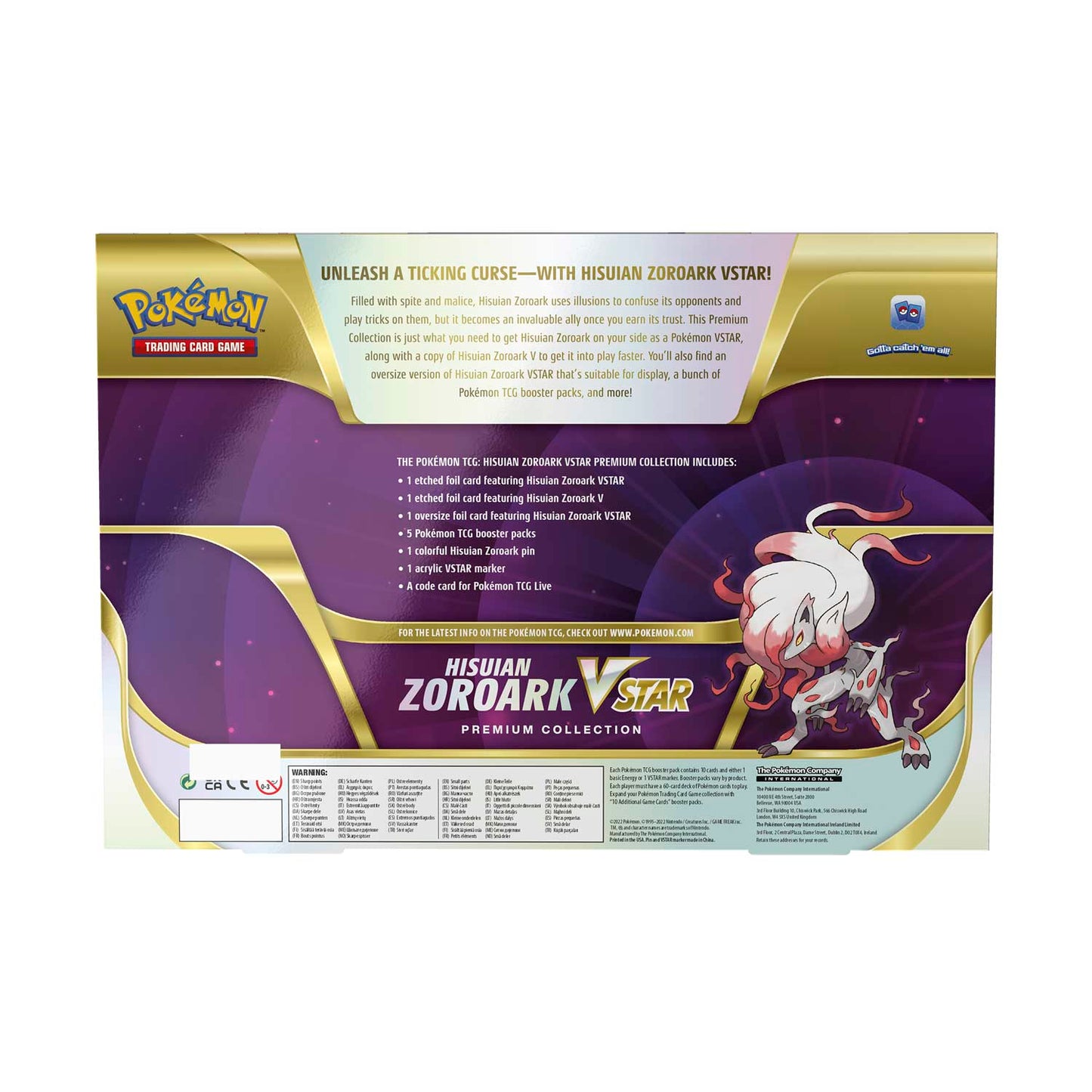 Pokémon TCG - Sword & Shield - Zoroark Vstar Premium Collection