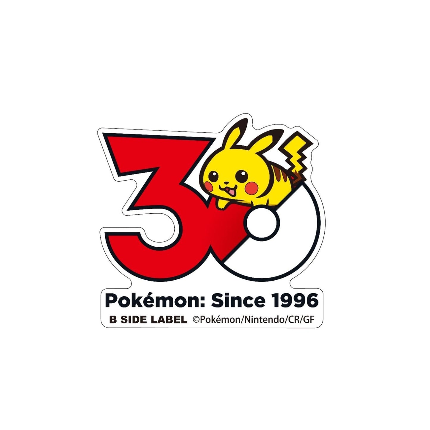 Pokémon - Pokemon 30th Anniversary Small Sticker (B-SIDE LABEL)
