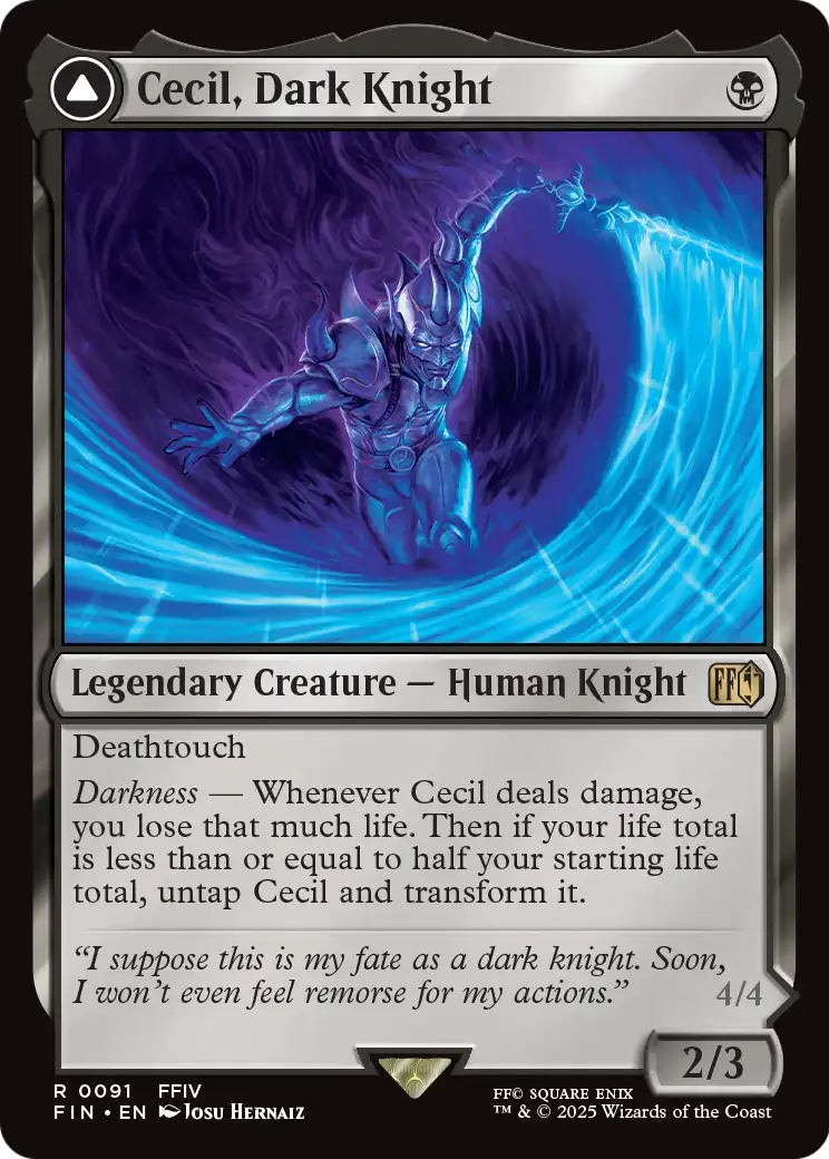 Cecil, Dark Knight (FIN-091) [FINAL FANTASY] Foil