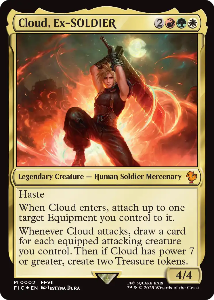 Cloud, Ex-SOLDIER (FIC-002) [Commander: FINAL FANTASY] Foil