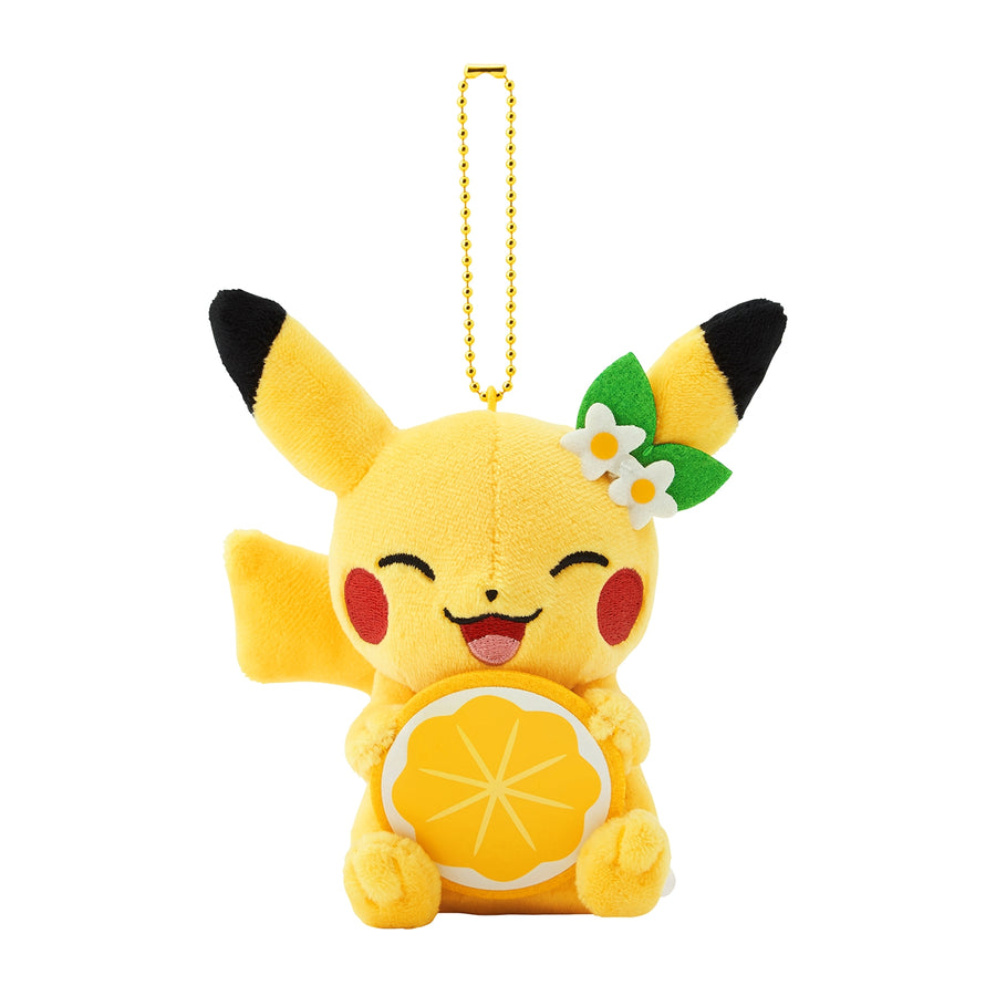 Pokemon Center Hiroshima Lemon Pikachu Plushie Keychain (Pokémon Center Japan)
