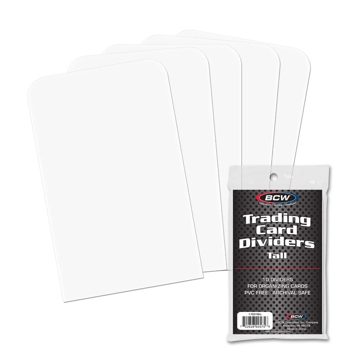 BCW Tall Trading Card Dividers - 10 pcs