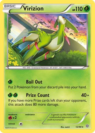 Virizion 12/98 - XY  Ancient Origins