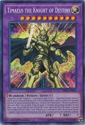 Timaeus the Knight of Destiny (DRL2-EN001) - Dragons of Legend 2 1st Edition