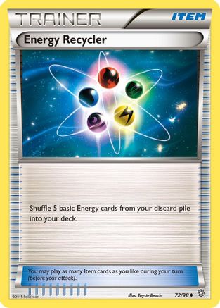 Energy Recycler 72/98 - XY  Ancient Origins Reverse Holofoil