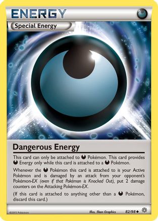 Dangerous Energy 82/98 - XY  Ancient Origins Reverse Holofoil