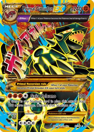 Primal Groudon EX (Shiny Full Art)/98 - XY  Ancient Origins Holofoil