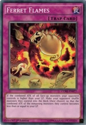 Ferret Flames (CORE-EN077) - Clash of Rebellions 1st Edition