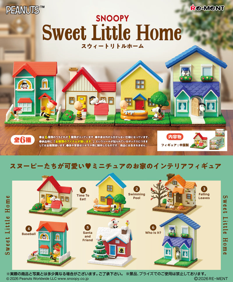 Snoopy Sweet Little Home (1 Random Box) (Re-ment Blind Box)