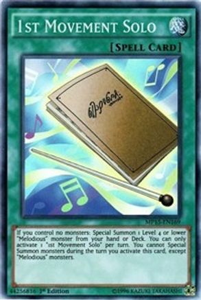 1st Movement Solo (MP15-EN169) - 2015 Mega-Tins Mega Pack 1st Edition