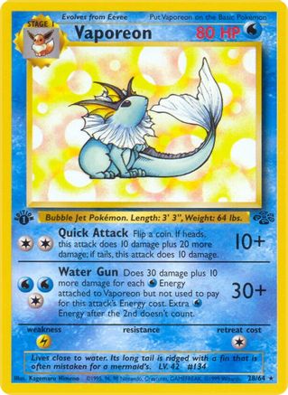 Vaporeon (28) 28/64 - Jungle