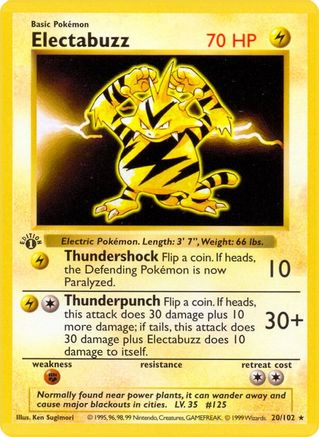 Electabuzz - Base Set Shadowless