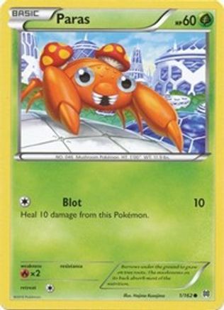 Paras 1/162 - XY  BREAKthrough Reverse Holofoil