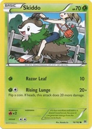 Skiddo 16/162 - XY  BREAKthrough Reverse Holofoil