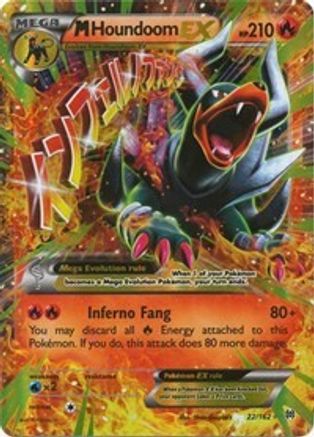 M Houndoom EX 22/162 - XY  BREAKthrough Holofoil