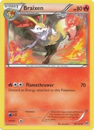 Braixen 26/162 - XY  BREAKthrough