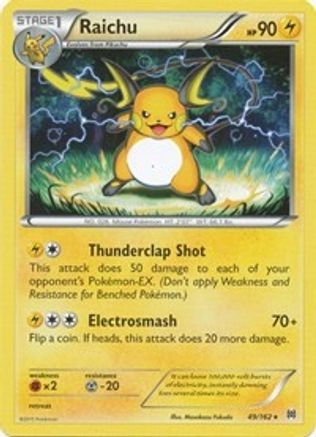 Raichu 49/162 - XY  BREAKthrough Reverse Holofoil