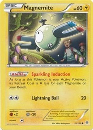 Magnemite (51) 51/162 - XY  BREAKthrough Reverse Holofoil