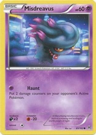 Misdreavus 65/162 - XY  BREAKthrough Reverse Holofoil