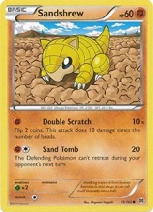 Sandshrew 75/162 - XY  BREAKthrough Reverse Holofoil