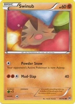 Swinub 80/162 - XY  BREAKthrough Reverse Holofoil