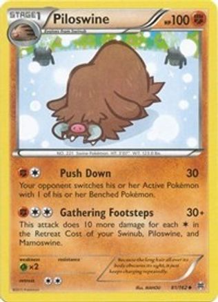 Piloswine 81/162 - XY  BREAKthrough Reverse Holofoil