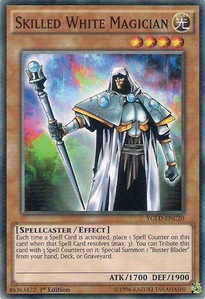 Skilled White Magician (YGLD-ENC20) - King of Games: Yugi's Legendary Decks Unlimited