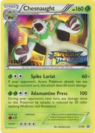 Chesnaught - XY68 (Prerelease [Staff] - XY Promos Holofoil