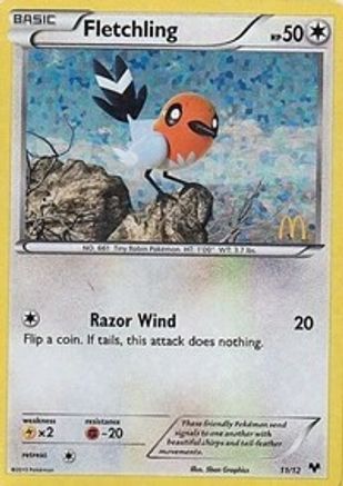 Fletchling - 11/12/12 - McDonalds Promos 2014 Holofoil