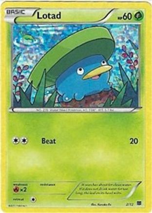 Lotad - 2/12/12 - McDonalds Promos 2015 Holofoil
