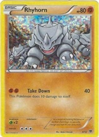 Rhyhorn - 8/12/12 - McDonalds Promos 2015 Holofoil